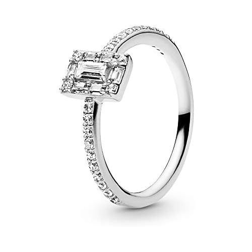  Pandora Luminous Ice 197541CZ Womens Ring, Silver, Silver