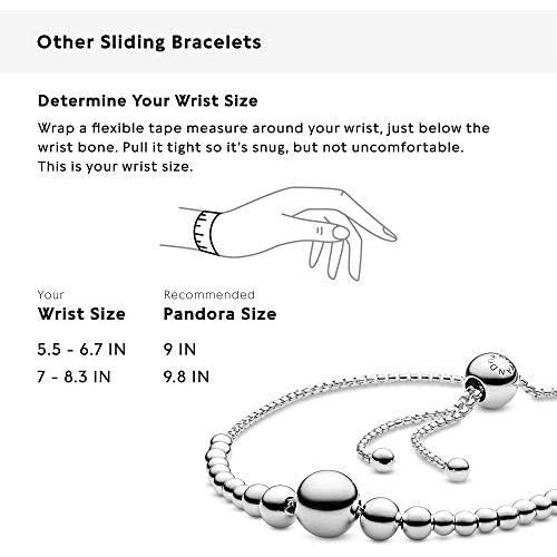  Pandora 597749-2 Womens Link Bracelet 925 Sterling Silver