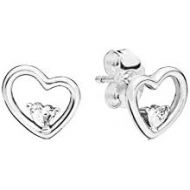 Pandora 297813CZ Womens Stud Earrings 925 Sterling Silver Zirconia