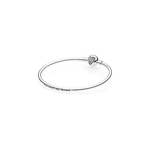  Pandora Womens Bracelet Winter Heart 596404CZ, Silver