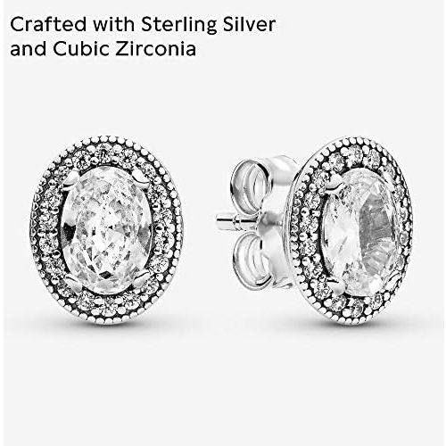  Pandora 296247CZ Womens Stud Earrings Zirconia