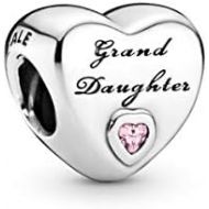 Pandora Moments Granddaughter Heart Charm Sterling Silver 796261PCZ