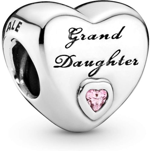  Pandora Moments Granddaughter Heart Charm Sterling Silver 796261PCZ