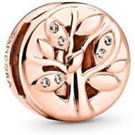 Pandora Sparkling Family Tree Clip Charm 1.23cm Rose