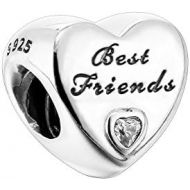 Pandora 791727CZ Charm Best Friends Heart