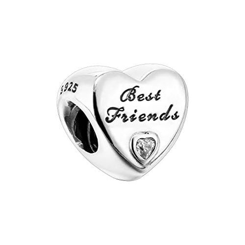  Pandora 791727CZ Charm Best Friends Heart