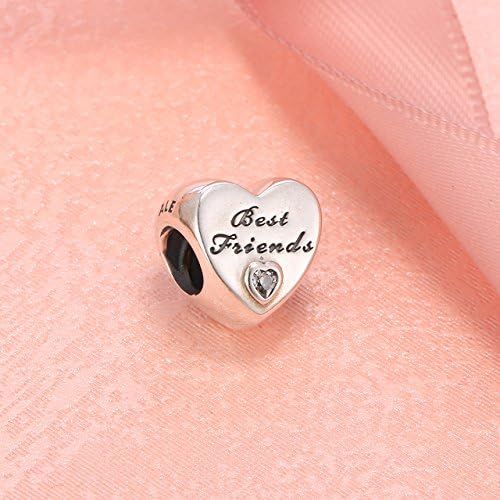  Pandora 791727CZ Charm Best Friends Heart