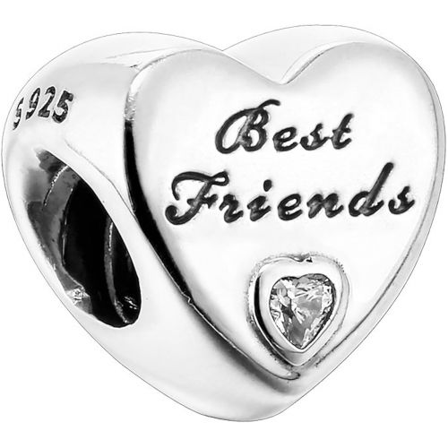  Pandora 791727CZ Charm Best Friends Heart