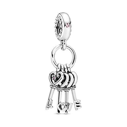  Pandora 797654NPMMX Womens Bead Charms 925 Sterling Silver Crystal