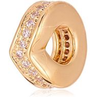 Pandora 767808CZ Charm Gold-Plated Zirconia