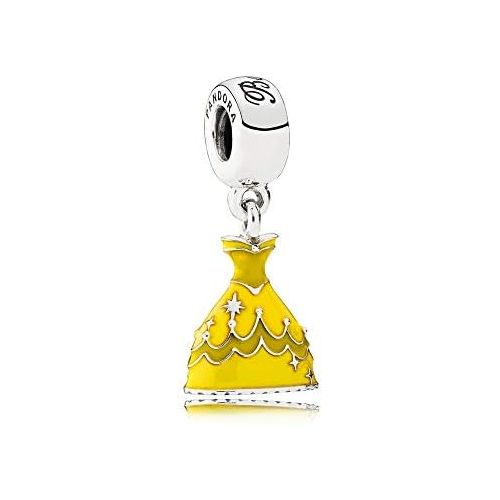  Pandora Charm 925 Disney Belle s Dress Pendant Sterling Silver 791576ENMX