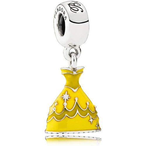  Pandora Charm 925 Disney Belle s Dress Pendant Sterling Silver 791576ENMX