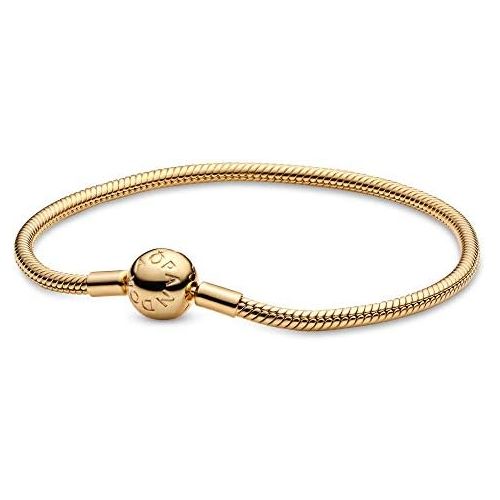  Pandora Shine Moments Smooth 567107 Womens Bracelet, Gold Silver