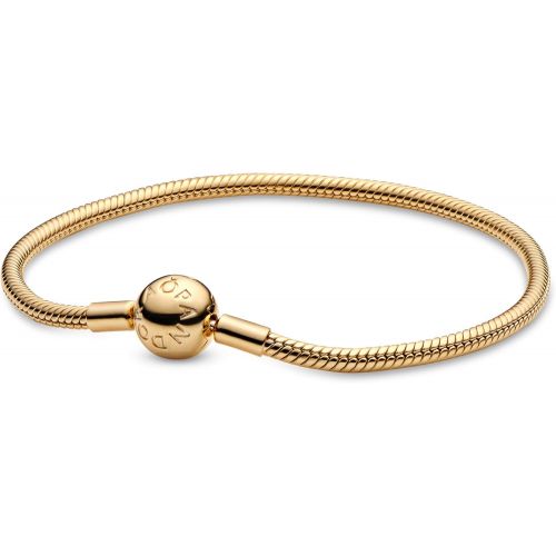  Pandora Shine Moments Smooth 567107 Womens Bracelet, Gold Silver