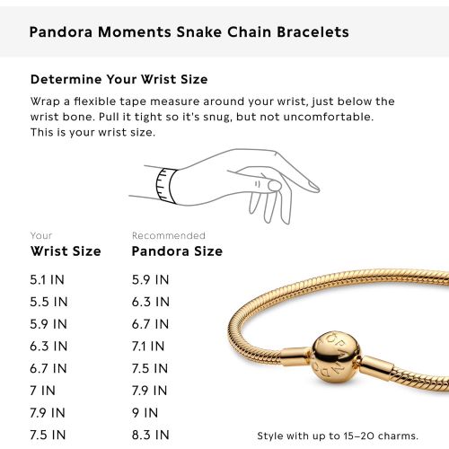  Pandora Shine Moments Smooth 567107 Womens Bracelet, Gold Silver