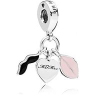 Pandora Moments Love Couple Womens Charm Pendant 925 Sterling Silver 27 mm