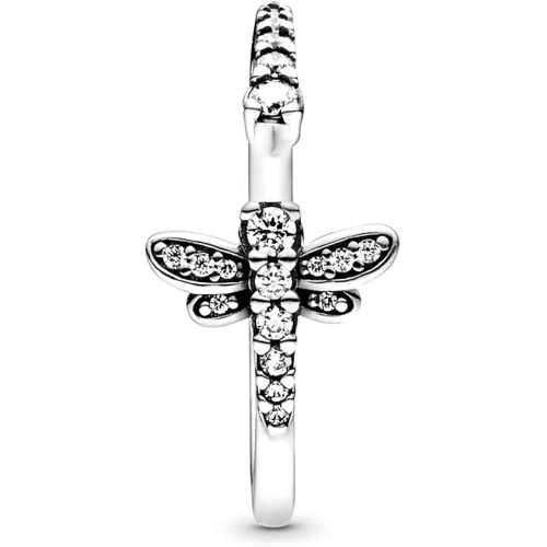  Pandora Womens Ring Silver Sparkling Dragonfly 198806C01, Sterling Silver, Silver