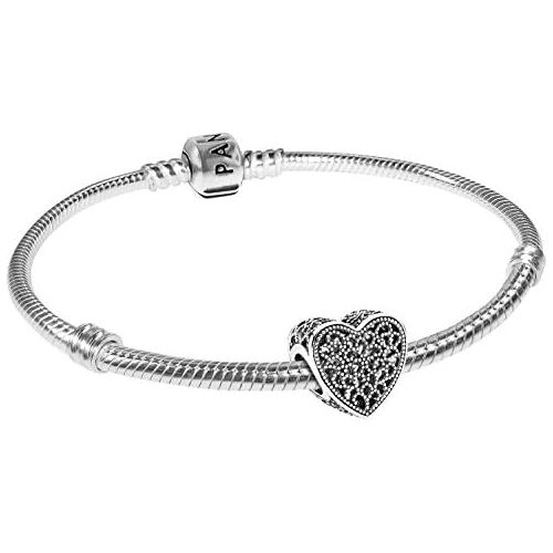  Pandora Original Gift Set Starter Set Heart Charm 791811 + Bracelet 590702HV-20