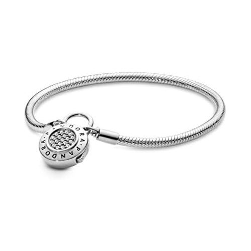  Pandora 597092CZ Moments Smooth Bracelet, Silver