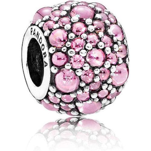  Original Pandora Element 791755 PCZ Glittered Droplet Pink Brand New