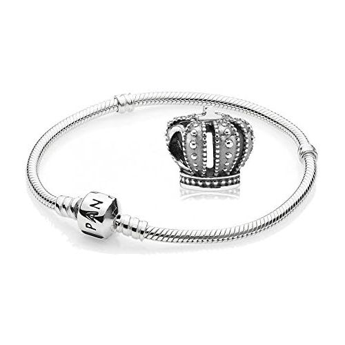  Pandora 590702HV-19 and 790930 Bracelet Starter Set Silver Charm Crown Item No. 590702HV-19 and 790930 from the Autumn Collection 2012