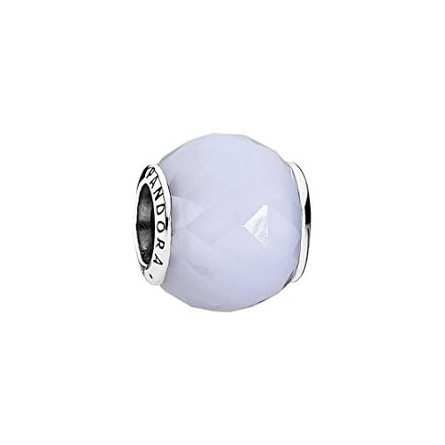  Pandora Damen-Charm Facetten 925 Silber Glas weiss - 791722NOW