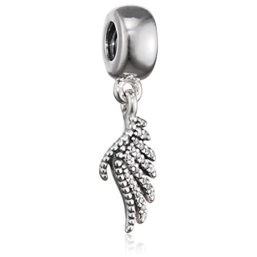  Pandora 791750CZ Majestic Feathers Charm Dangle- 2015