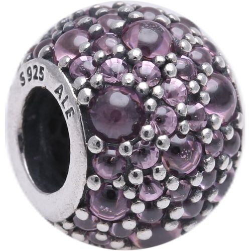  Pandora Damen-Charm Glitzernde Troepfchen 925 Zirkonia rosa-791755PCZ