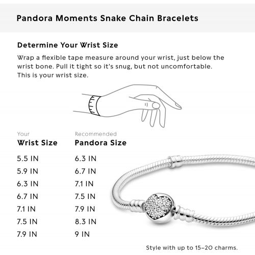  Pandora Womens Bracelet with Heart 590743CZ