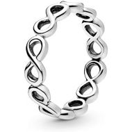 Pandora Womens Ring Infinity 190994, Sterling Silver, Silver