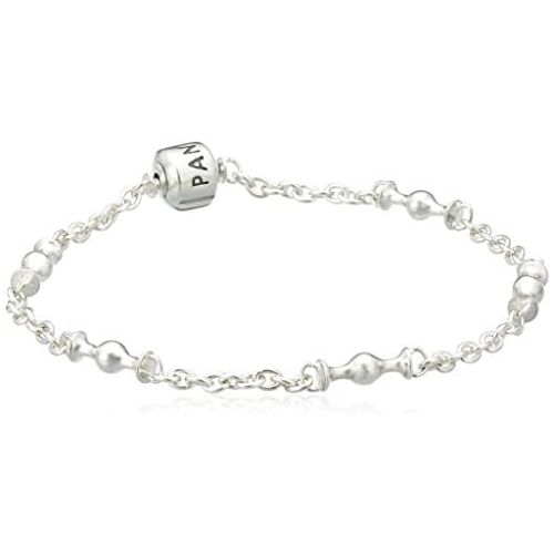  Pandora Bracelet, Five Clip Station, Sterling Silver