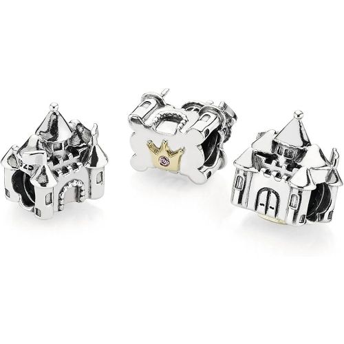  Pandora Silber Charm Schloss und Krone 791133PCZ