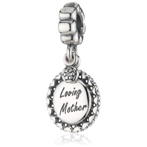  Pandora Damen-Charm liebevoll Mutter Anhanger 925 Sterling Silber 791127CZ