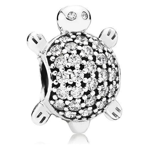  791538CZ Tortoise Charm Pandora Silver Zirconia