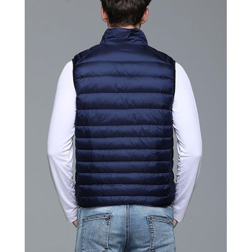  Panegy Men Warm Down Vest Casual Lightweight Collar Jacket Winter Waistcoat Sleeveless