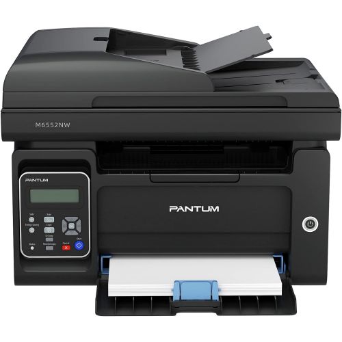  Pantum M6552NW All-in-One Wireless Monochrome Laser Printer Home Office - Print Copy Scan, Speed Up to 23 ppm, 50-Sheet ADF, 150 Large Paper Capacity