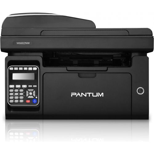  Pantum 4 in 1 Monochrome Laser Multifunction Printer M6602NW with Copier Scanner and Fax, Wireless Networking, Mobile Printing & USB 2.0