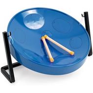 Panyard Jumbie Jam Steel Ready to Play Kit-Blue G-Major with Table Top Stand-Made in USA Authentic Pan, 16-inch (W1085)