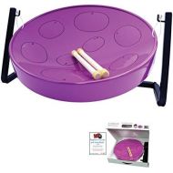 Panyard Jumbie Jam Steel Ready to Play Kit-Purple G-Major with Table Top Stand-Made in USA Authentic Pan, 16-inch (W1087)