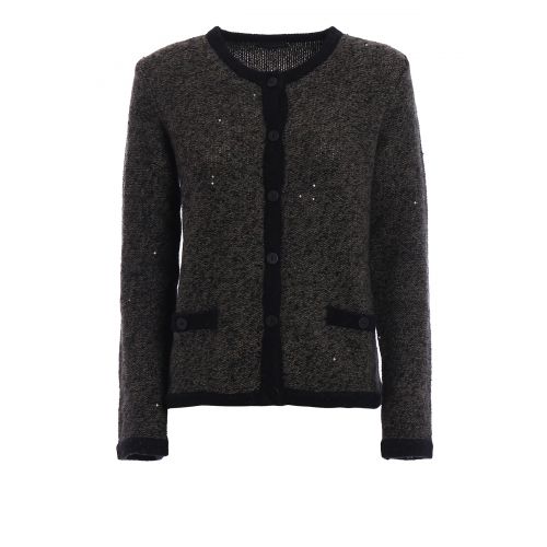  Paolo Fiorillo Sequined melange cardigan