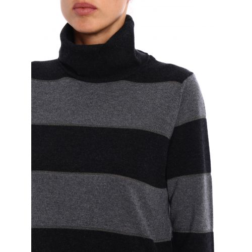  Paolo Fiorillo Striped wool blend turtleneck