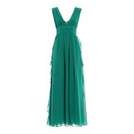 Paolo Fiorillo Capri Green frilled empire dress