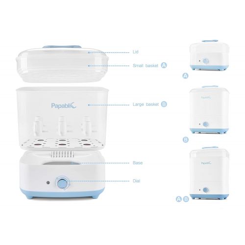  [아마존핫딜][아마존 핫딜] Papablic Baby Bottle Electric Steam Sterilizer and Dryer