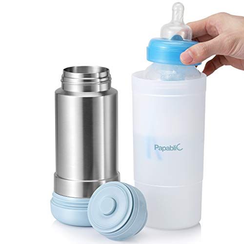  [아마존베스트]Papablic Mini Portable Travel Baby Bottle Warmer