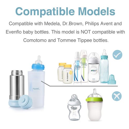  [아마존베스트]Papablic Mini Portable Travel Baby Bottle Warmer