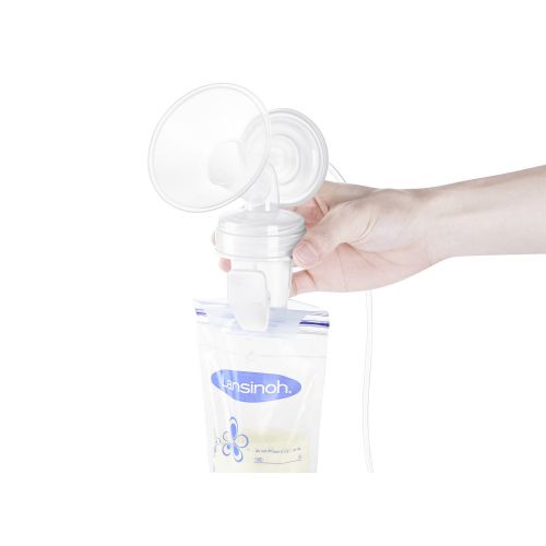  [아마존베스트]Papablic Breastmilk Storage Bag Adapters for Spectra S1 S2, Avent Comfort Wide-mouth Flanges to Pump into Lansinoh, NUK Breastmilk Storage Bags