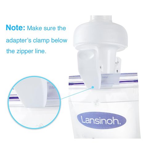  [아마존베스트]Papablic Breastmilk Storage Bag Adapters for Spectra S1 S2, Avent Comfort Wide-mouth Flanges to Pump into Lansinoh, NUK Breastmilk Storage Bags