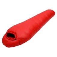 Papay papay Mummy Soft Goose Down Sleeping Bag Outdoor Camping Adult Stitching Double,Red-700G