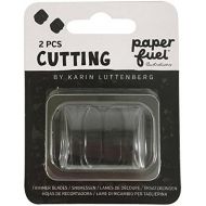 [아마존베스트]Paperfuel Replacement Blades for Cutting and Scoring Board | 2 Pieces, Plastic/Metal, Black, 10.2 x 8.5 x 1.5 cm, 2 Units