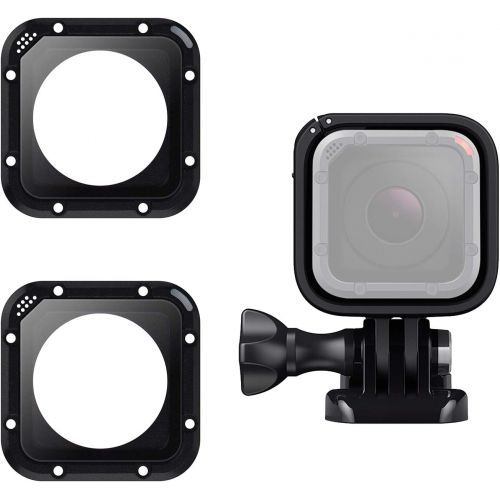  ParaPace 2 Lens Replacement with Protective Housing Frame Shell Case for Go Pro Hero 5 Session & 4 Session(Black)